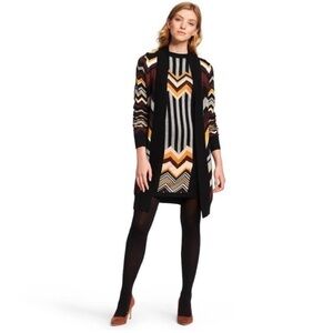 Missoni Chevron Zig Zag Long Open
Knit Cardigan